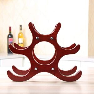 European Style Creative Solid Wood Wine Rack Room Decoration Flexible Placement Multiple Bottles (2 Packs) J1113, PIBM