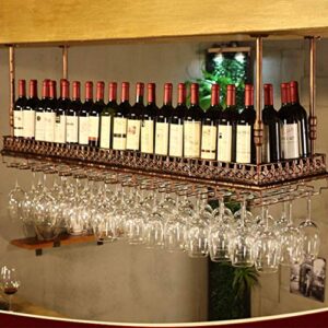 artistic wine rack set creative simplicity wall mounted shelves for glassware creative bottle organizer for storage &amp; display house decoration j1111, pibm, bronze, 150 * 35cm