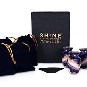 Shine North Urns for Ashes Adult Male Urns for Human Ashes Adult Female with 4 Small Urns for Human Ashes