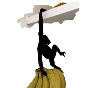 black banana monkey hook, monkey wall hook, hold your bananas in a unique way