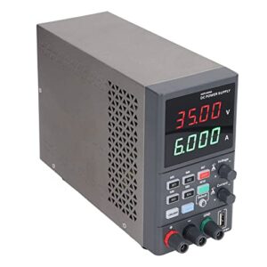 regulated power supply, dc power supply safe protection digital display high accuracy for charging (hdp135v6b us plug 115v ac)