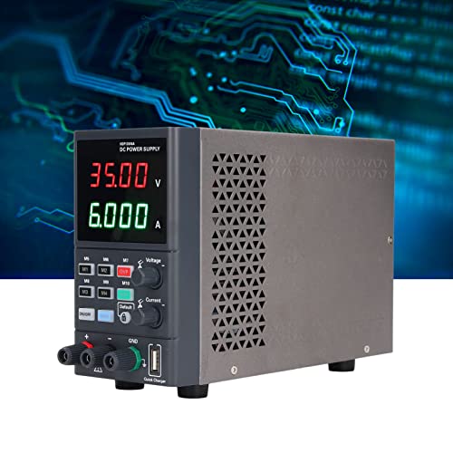 Regulated Power Supply, DC Power Supply Safe Protection Digital Display High Accuracy for Charging (HDP135V6B US Plug 115V AC)