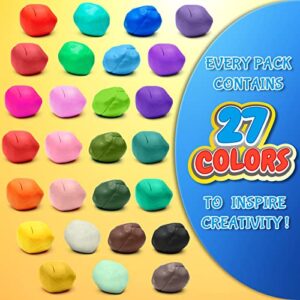 Air Dry Clay 27 Colors, Modeling Clay for Kids, DIY Molding Magic Clay for with Tools, Soft & Ultra Light, Toys Gifts for Age 3 4 5 6 7 8+ Years Old Boys Girls Kids