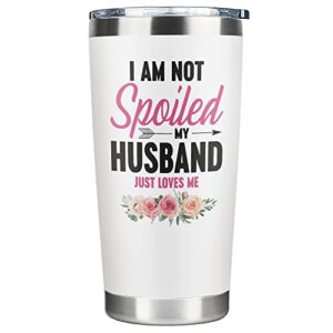 gifts for wife from husband - wife gifts - wedding anniversary, mothers day gifts, wife birthday gift ideas - romantic gifts for her, i love you gifts for her presents - 20oz funny wife tumbler