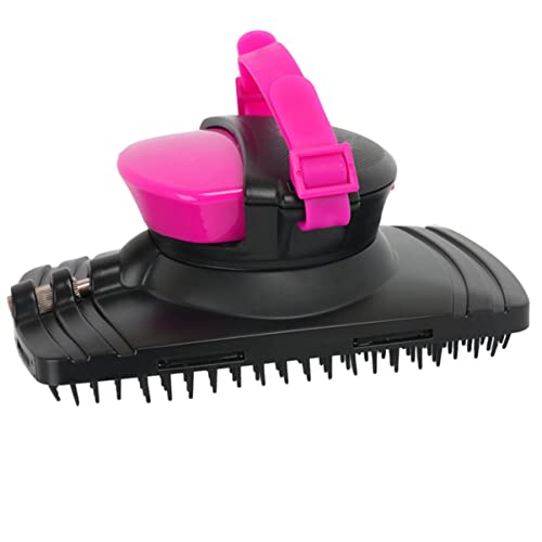 Balacoo with Cow Tail Horses Tools Tool Hair Brush Professional Shower for Loose Bath Shedding Livestock Cleaning Scrubber Grooming Massage Comb Supplies Removal Body Removes Handle