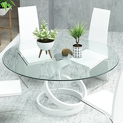 30" Round 1/4" Inch Thick Tempered Glass Table Top - Pencil Polish Edge