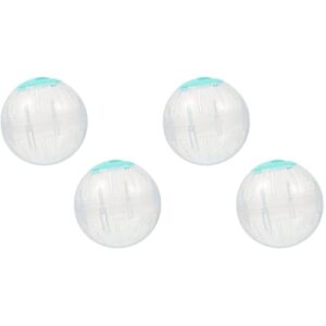 4 pcs ball chinchillas special clear animals small hamster running run indoor for dog chinchilla wheels funny toys supplies toy sports mini animal exerciser jogging wheel
