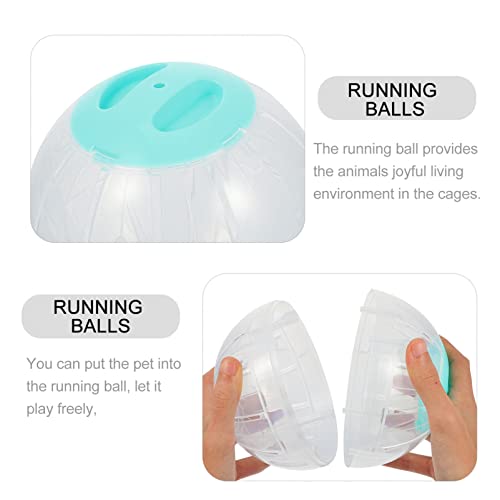 4 pcs Ball Chinchillas Special Clear Animals Small Hamster Running Run Indoor for Dog Chinchilla Wheels Funny Toys Supplies Toy Sports Mini Animal Exerciser Jogging Wheel