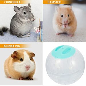 4 pcs Ball Chinchillas Special Clear Animals Small Hamster Running Run Indoor for Dog Chinchilla Wheels Funny Toys Supplies Toy Sports Mini Animal Exerciser Jogging Wheel