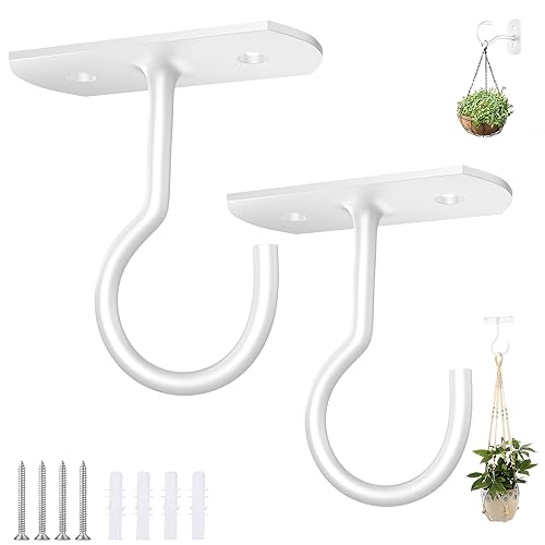 ASZUNE Ceiling Hooks for Hanging Plants - Metal Plant Bracket Iron Wall Mount Lanterns Hangers for Hanging Bird Feeders, Lanterns, Wind Chimes, Planters, Outdoor Decoration Hooks