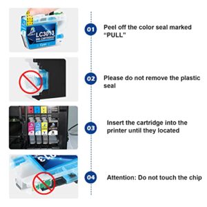 DOUBLE D LC3013 Black Ink Cartridge Compatible Replacement for Brother LC3013 LC3011 Black High Yield for Brother MFC-J491DW MFC-J895DW MFC-J690DW MFC-J497DW Printer (4 Black)