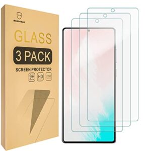 mr.shield [3-pack] designed for samsung galaxy note 20 [fingerprint unlock compatible] [tempered glass] [japan glass with 9h hardness] screen protector with lifetime replacement