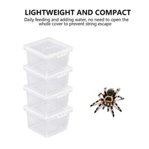 1Pc Reptile Terrarium, Tarantula Enclosure Reptile Tank Reptile Enclosure Critter Keeper Jumping Spider Enclosure Snail Habitat Reptile Terrarium Feeding Box for Reptiles