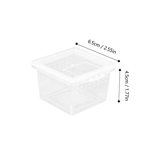 1Pc Reptile Terrarium, Tarantula Enclosure Reptile Tank Reptile Enclosure Critter Keeper Jumping Spider Enclosure Snail Habitat Reptile Terrarium Feeding Box for Reptiles