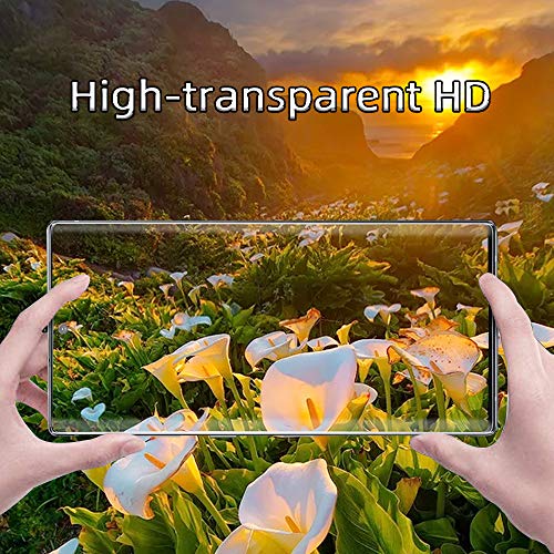 [2+2 Pack] Galaxy S23 Ultra Screen Protector with Camera Lens Protector,[9H Tempered Glass][Support Fingerprint Unlock ] [3D 3D HD Curved] for Samsung Galaxy S23 Ultra Screen Protector (6.8 Inch)