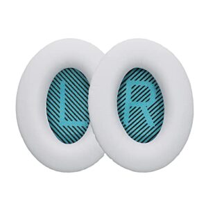 kwmobile ear pads compatible with bose soundlink around-ear wireless ii earpads - 2x replacement for headphones - white
