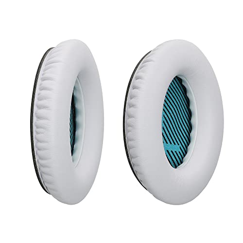 kwmobile Ear Pads Compatible with Bose Soundlink Around-Ear Wireless II Earpads - 2X Replacement for Headphones - White