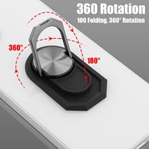 BF2JK 2 Pack Cell Phone Ring Holder Stand, 360 Degree Rotation Metal Phone Grip for Magnetic Car Mount Compatible with iPhone, Samsung, Smartphones