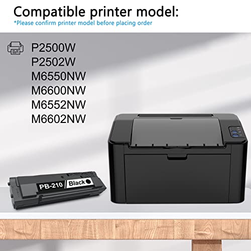 PB210 PB-210 Toner Cartridge - HIYO PB210 Toner Cartridge Black Compatible Replacement for Pantum PB210 PB210S Toner P2500W P2502W M6550NW M6600NW M6552NW M6602NW Printer