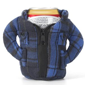 beverage jacket can cover drink insulated coolers for 12oz fun gifts for family and fiends blue
