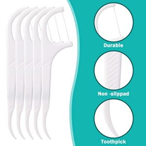 WLLHYF Dental Floss 4 PCS Travel Dental Floss Case Portable Case Refillable Dental Floss Picks Organizer 40 Picks Professional Toothpicks Sticks for Family Hotel Travel Women Men Teeth Cleaning