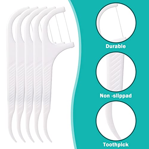 WLLHYF Dental Floss 4 PCS Travel Dental Floss Case Portable Case Refillable Dental Floss Picks Organizer 40 Picks Professional Toothpicks Sticks for Family Hotel Travel Women Men Teeth Cleaning