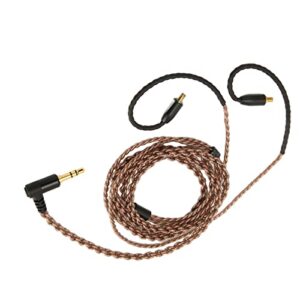 DAUERHAFT Earphone Replacement Upgrade Cable, Replacement Headphone Cable A2DC Interface Oxygen Free Copper Clear Prevent Stethoscope Effect for LS300 for CKR90