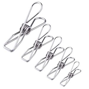 tanoma clothespins, 40 pack laundry chip clips for food package, clothes pins, outdoor clothesline