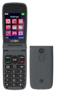 flip phone 4g lte volte unlocked worldwide (only t-mobile usa market) logic f11 4g dual nano sim lte bluetooth sos radio fm (black)