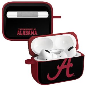 affinity bands alabama crimson tide hdx case cover compatible with apple airpods pro 1 & 2 (classic black)