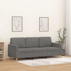 aisifx 3-seater sofa dark gray 70.9" fabric