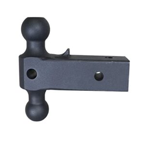 gen-y gh-0161 replacement dual-ball mount with 2" and 2 5/16" balls for 2.5" recievers - 32,000 lb towing capacity - 3,000 lb tongue weight