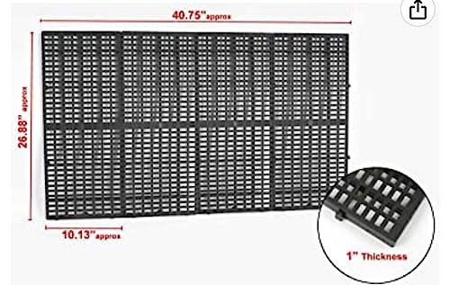 Heavy Duty Dog Crate Dog Cage Pet Kennel with Tray Two Divider Panels Self Locking Latches Stackable Double Door Top Door Indestructible Sturdy Plastic Floor Grid Dog Crates for Medium and Large Dogs