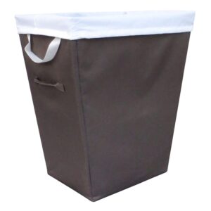 tapered laundry hamper with removable liner, grey