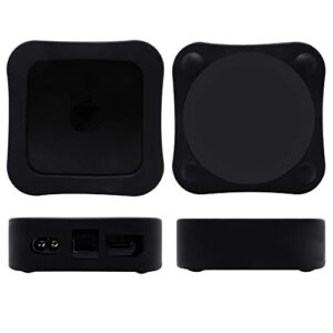 LEFXMOPHY Case Compatible with 2022 Apple TV 4K (3rd Generation) Box Black Silicone Cover Protector (Not for 2021 Models)