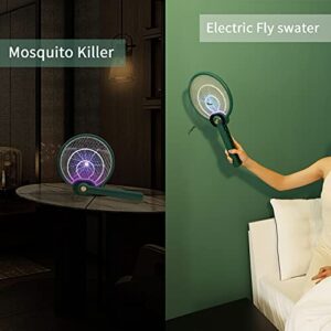 Redeo 4 Pcs Foldable Electric Fly Swatter Fly Killer Bug Zapper Racket and 2 in 1 Rechargeable Mosquito Killer for Indoor and Outdoor (4 Pack)