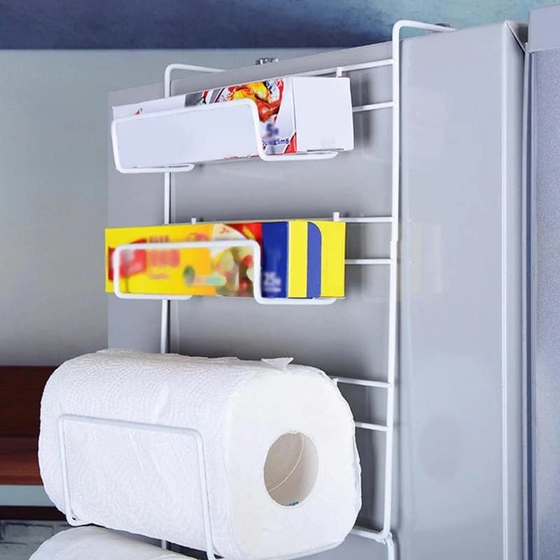 XWOZYDR Kitchen Multifunction Refrigerator Shelf Space Saver Fridge Side Wall Storage Hanging Holder Large