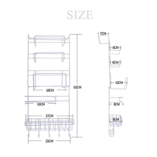 XWOZYDR Kitchen Multifunction Refrigerator Shelf Space Saver Fridge Side Wall Storage Hanging Holder Large