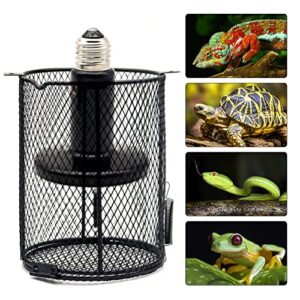 MODUODUO Reptile Lampshade Anti-Scald Heating Lamp Guard 100W 100W Ceramic Lamp & Heater Guard for L Lizards Spider Scorpion Protection