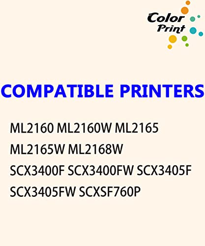 COLOR PRINT Compatible MLT-D101S Toner Cartridge Replacement for Samsung 101S MLTD101S D101S for ML-2166W ML-2160 ML-2165 SCX-3405W ML-2165W SCX-3405FW SCX-3400 SF-760P 3405FW Printer (1-Pack, Black)