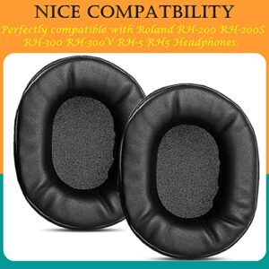 TaiZiChangQin RH200 Upgrade Thicker Ear Pads Cushions Earpads Replacement Compatible with Roland RH-200 RH-200S RH-300 RH-300V RH-5 RH5 Headphone