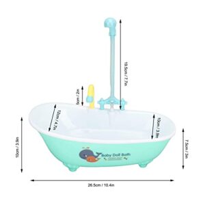 Zerodis Bathtub, Multifunctional Cute Electric Automatic Bathtub Bird Bathroom Toys Parakeet Shower Box Automatic Bathtub with Faucet