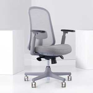 odinlake ergonomic office chair mesh - 3d adjustable armrest home office desk chairs with lumbar support - computer swivel task chair mid back office chairs with pu wheels(model: ergo core 625)