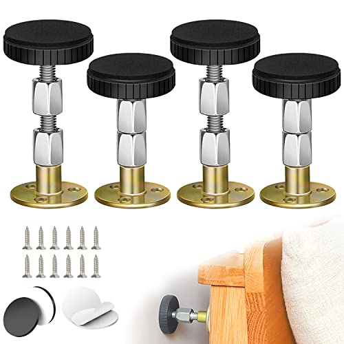 Armiika 4 PCS Headboard Stoppers, Adjustable Bed Frame Anti-Shake Tool, Bedside Antishake Telescopic Support Stabilizer for Room Wall, Beds, Cabinets, Sofas