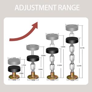 Armiika 4 PCS Headboard Stoppers, Adjustable Bed Frame Anti-Shake Tool, Bedside Antishake Telescopic Support Stabilizer for Room Wall, Beds, Cabinets, Sofas