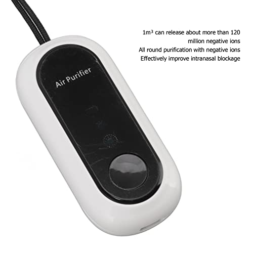 Haofy Necklace Purifier USB Charging Negative Ion Mini Wearable Air Purifier for Office Car Travel Necklace Purifier