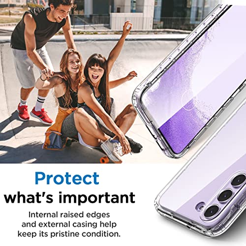 AICase for Samsung Galaxy S23 Ultra Case Clear Full Body Rugged [Never Yellowing] [Military Grade Anti-Drop] Bumper Silicone Heavy Duty Protection Shockproof Cover for Samsung S23 Ultra Case 6.8"