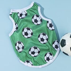 QWINEE World Cup Football Jersey Pet Tank Flag Uniforms Dog Vest Breathable Cat Tee Shirt for Small Medium Large Dog Puppy Kitten Green XS