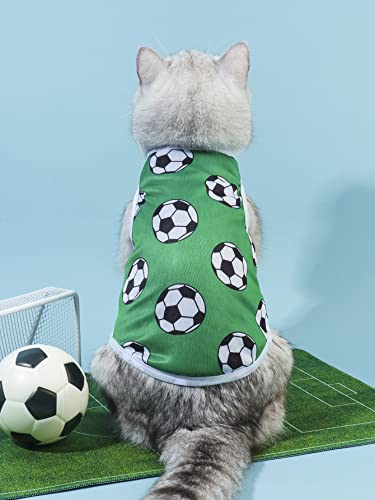 QWINEE World Cup Football Jersey Pet Tank Flag Uniforms Dog Vest Breathable Cat Tee Shirt for Small Medium Large Dog Puppy Kitten Green XS