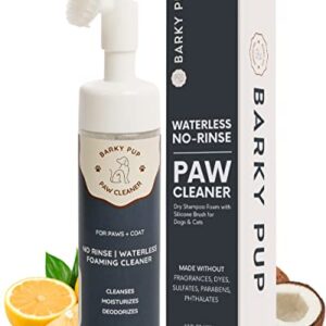 Dog Paw Cleaner (6.8 fl oz) - No-Rinse Foaming Paw Cleanser - No Artificial Fragrances or Dyes - Natural Pet Paw Cleaner for Dogs and Cats - Dandelion Allergy Relief